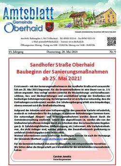 Sandhofer Stra&szlig;e Oberhaid Baubeginn der Sanierungsma&szlig;nahmen ab 25. Mai 2021! - Gemeinde Oberhaid