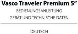 Vasco Traveler Premium 5" - BEDIENUNGSANLEITUNG GER&Auml;T UND TECHNISCHE DATEN DEUTSCH - Vasco Electronics
