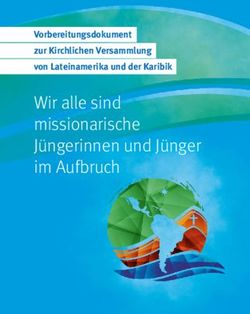 Wir alle sind missionarische Jüngerinnen und Jünger im Aufbruch - Vorbereitungsdokument zur Kirchlichen Versammlung von Lateinamerika und der ...