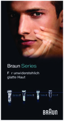 Braun Series F&uuml;r unwiderstehlich glatte Haut