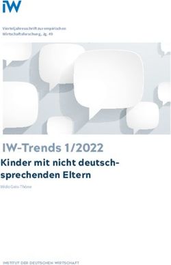 IW-Trends 1/2022 Kinder mit nicht deutsch-sprechenden Eltern - Vierteljahresschrift zur empirischen Wirtschaftsforschung, Jg. 49 - Institut der ...