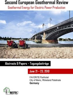 Second European Geothermal Review - Geothermal Energy for Electric Power Production - BESTEC GmbH