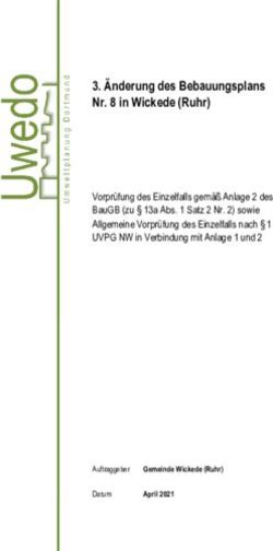 &Auml;nderung des Bebauungsplans Nr. 8 in Wickede (Ruhr)