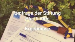 Umfrage der Stiftung Pfadfinden Ergebnisse