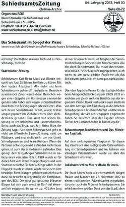 SchiedsamtsZeitung - Bund Deutscher Schiedsm&auml;nner und ...