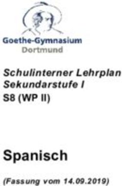 Spanisch S8 (WP II) Schulinterner Lehrplan Sekundarstufe I - Goethe-Gymnasium Dortmund