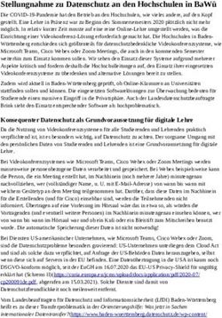 STELLUNGNAHME ZU DATENSCHUTZ AN DEN HOCHSCHULEN IN BAW&Uuml;