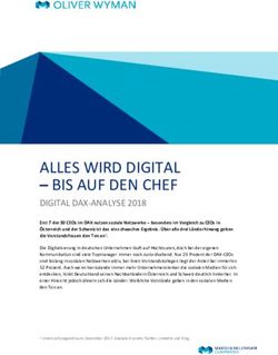 ALLES WIRD DIGITAL - BIS AUF DEN CHEF - DIGITAL DAX-ANALYSE 2018 - Oliver Wyman