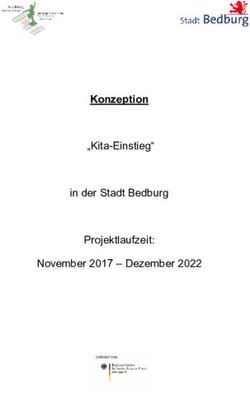 "Kita-Einstieg" in der Stadt Bedburg Projektlaufzeit: November 2017 - Dezember 2022 - Konzeption