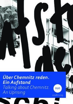 &Uuml;ber Chemnitz reden. Ein Aufstand - Talking about Chemnitz. An Uprising 2018/2019 - neue unentdeckte ...