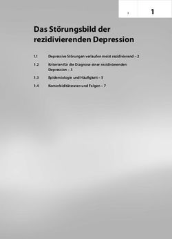 Das St&ouml;rungsbild der rezidivierenden Depression - 1.1 Depressive St&ouml;rungen verlaufen meist rezidivierend 2