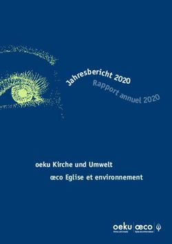 Jah r e oeku Kirche und Umwelt oeco Eglise et environnement