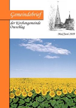 Gemeindebrief der Kirchengemeinde Owschlag - Mai/Juni 2019 - Kirche Owschlag