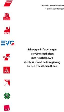 Schwerpunktforderungen der Gewerkschaften zum Haushalt 2020 der Hessischen Landesregierung f&uuml;r den &Ouml;ffentlichen Dienst - Deutscher ...