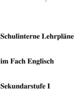 Schulinterne Lehrpl&auml;ne im Fach Englisch Sekundarstufe I - Gymnasium der Stadt Lennestadt