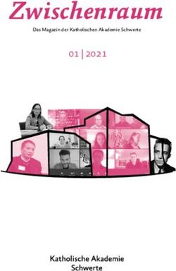 Zwischenraum 01 | 2021 - Katholische Akademie Schwerte