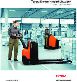 Toyota Elektro-Niederhubwagen - Die BT Levio Baureihe