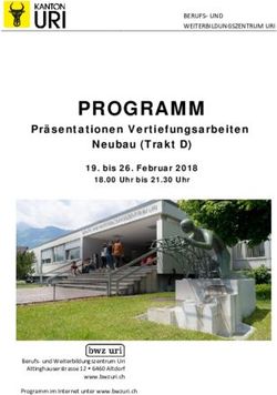 PROGRAMM Pr&auml;sentationen Vertiefungsarbeiten Neubau (Trakt D) - bwz uri