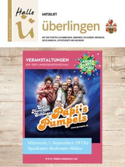 VERANSTALTUNGEN AUF DER LANDESGARTENSCHAU - Mittwoch, 1. September, 19 Uhr Sparkasse-Bodensee-B&uuml;hne