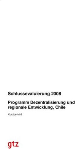 Schlussevaluierung 2008 Programm Dezentralisierung und regionale Entwicklung, Chile - Kurzbericht