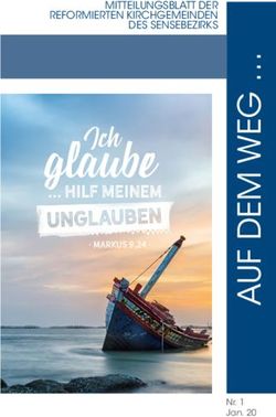 MITTEILUNGSBLATT DER REFORMIERTEN KIRCHGEMEINDEN DES SENSEBEZIRKS - Rechthalten