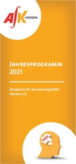 JAHRESPROGRAMM 2021 AKADEMIE FÜR KOMMUNALPOLITIK HESSEN E.V - AFK HESSEN
