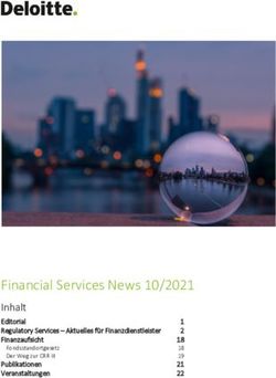 Financial Services News 10/2021 - Inhalt Editorial Regulatory Services - Aktuelles f&uuml;r Finanzdienstleister Finanzaufsicht - Deloitte