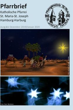 Pfarrbrief Katholische Pfarrei St. Maria-St. Joseph Hamburg-Harburg - Ausgabe Dezember 2019/Januar 2020 - Pfarrei St. Maria- St ...