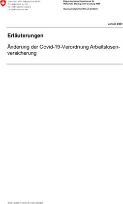 Erl&auml;uterungen &Auml;nderung der Covid-19-Verordnung Arbeitslosen-versicherung - Jardin Suisse