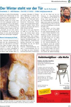 Der Winter steht vor der T&uuml;r Von Dr. Pia Aumeier