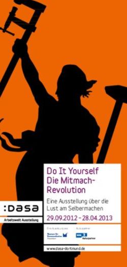 Do It Yourself Die Mitmach-Revolution - Eine Ausstellung über die Lust am Selbermachen 29.09.2012 28.04.2013 - DASA Dortmund