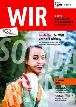 Solidarit&auml;t. Der Welt die Hand reichen - awo-fuerth.de