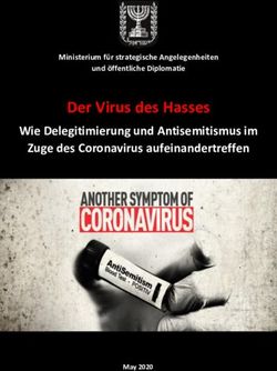 Der Virus des Hasses Wie Delegitimierung und Antisemitismus im Zuge des Coronavirus aufeinandertreffen - 4IL