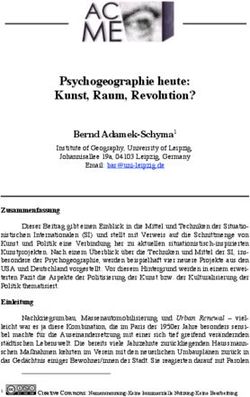 Psychogeographie heute: Kunst, Raum, Revolution? - Bernd Adamek-Schyma1