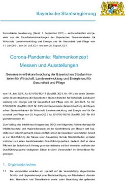 Corona-Pandemie: Rahmenkonzept Messen und Ausstellungen - Bayerisches ...