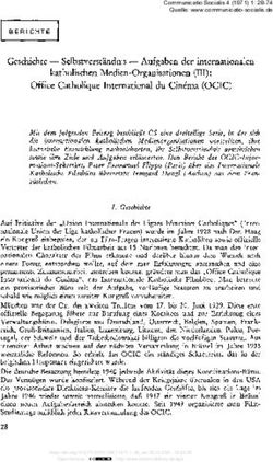 Geschichte - Selbstverst&auml;ndnis - Aufgaben der internationalen katholischen Medien-Organisationen (III): Office Catholique International du Cinema ...
