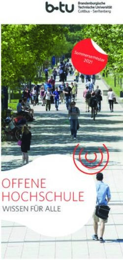 OFFENE HOCHSCHULE WISSEN F&Uuml;R ALLE - Brandenburgische Technische ...