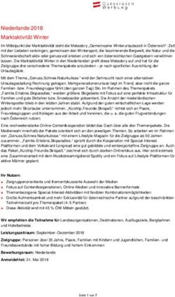 Niederlande 2018 Marktaktivit&auml;t Winter - &Ouml;sterreich Werbung