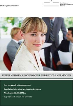 Private Wealth Management Berufsbegleitender Masterstudiengang Abschluss: LL.M./EMBA - zugleich Fachanwalt für Erbrecht