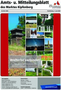 Amts- u. Mitteilungsblatt - des Marktes Kipfenberg - Markt Kipfenberg