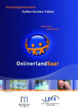 Schulungsbroschüre Kaffee-Kuchen-Tablet - Komm mit ins Internet! - Onlinerland Saar