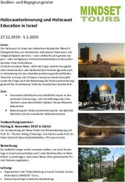 Holocausterinnerung und Holocaust Education in Israel - Anfrage Sponsoring Kiryat Yam