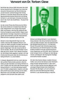 Vorwort von Dr. Torben Giese - StadtPalais