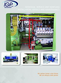 MONTAGE, SERVICE UND WARTUNG INSTALLATION, SERVICE AND MAINTENANCE - Wir stehen immer unter Strom We are always under power