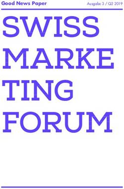 SWISS MARKE TING FORUM - Good News Paper Ausgabe 3 / Q2 2019 - Swiss Marketing Forum