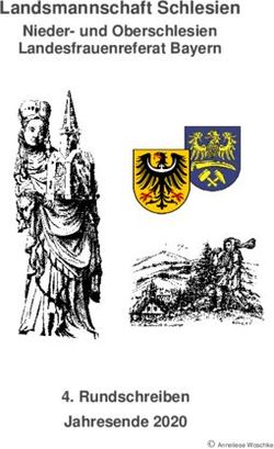 Landsmannschaft Schlesien - Nieder- und Oberschlesien Landesfrauenreferat Bayern - Rundschreiben Jahresende 2020 - Landsmannschaft Schlesien Bayern