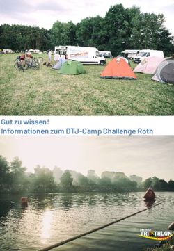 Gut zu wissen! Informationen zum DTJ-Camp Challenge Roth