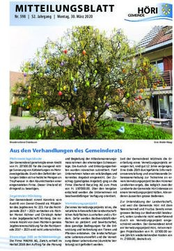 MITTEILUNGSBLATT - Gemeinde Höri