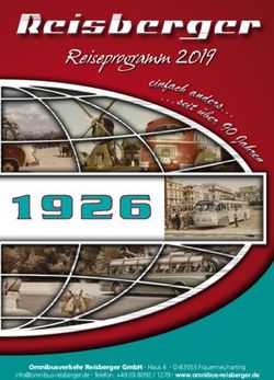 Reiseprogramm 2019 - Telefon: +49 (0) 8092 / 1279 www.omnibus-reisberger.de - Omnibus Reisberger