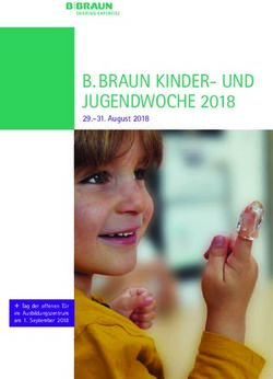 B. BRAUN KINDER- UND JUGENDWOCHE 2018 - 29.-31. August 2018